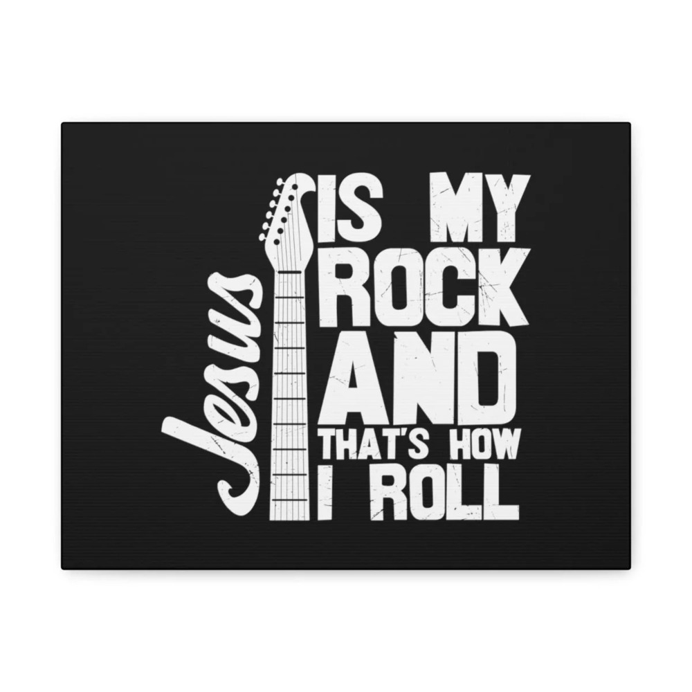 Scripture Walls 1 John 4:15 Jesus Is My Rock Bible Verse Canvas Christian Wall